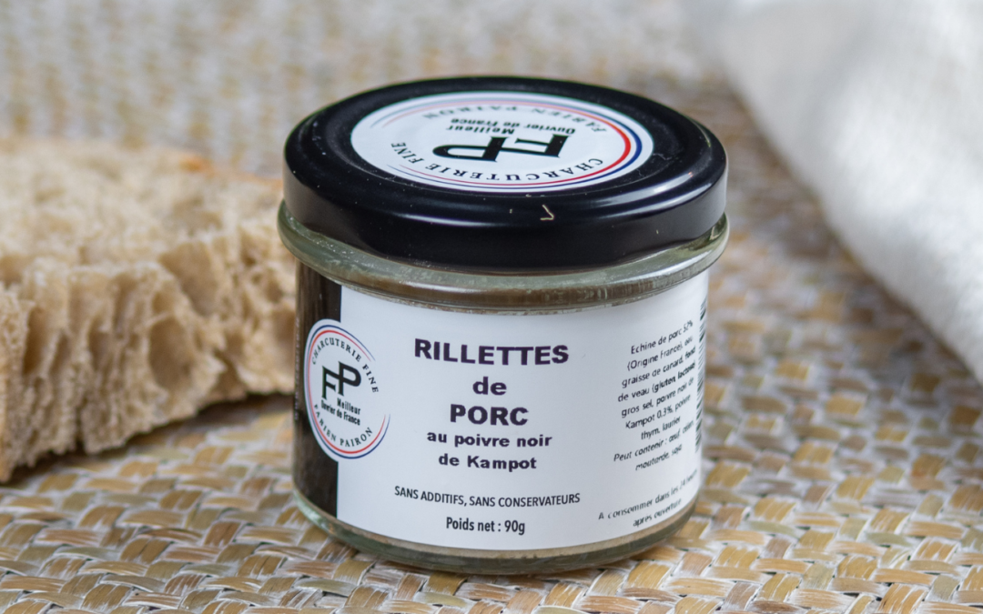 Rillettes de porc au poivre noir de Kampot par Fabien Pairon MOF